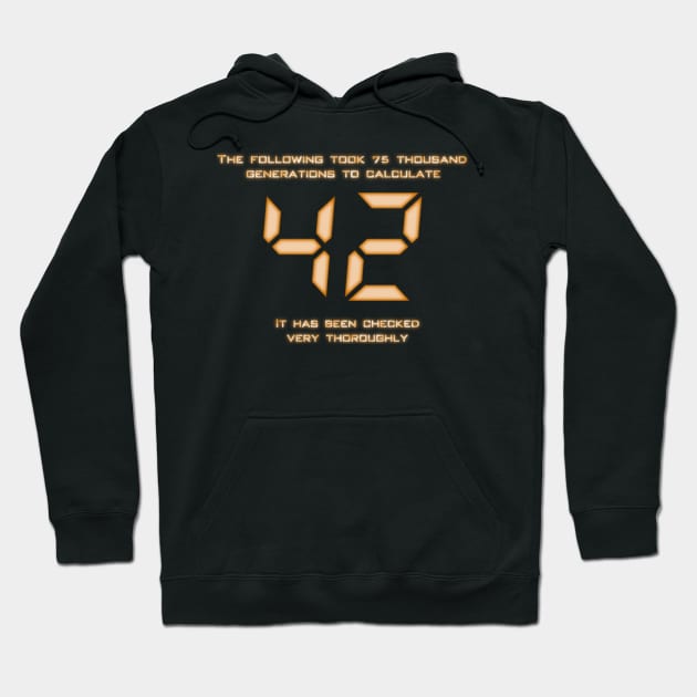 42 - The Answer Hoodie by jayveezed